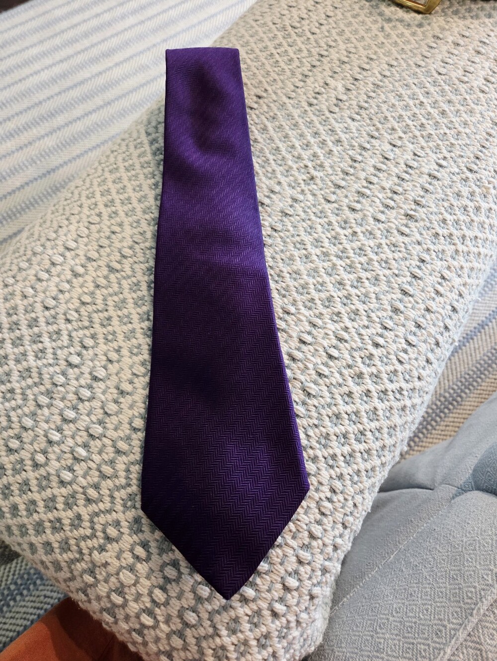 Turnbull & Asser Solid Purple Men’s Tie